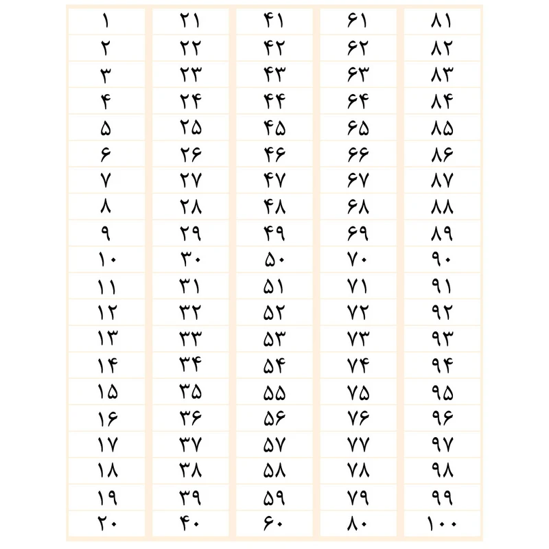 برچسب مدل 100-1 طرح 01naz