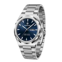 ساعت مچی عقربه&zwnj;ای کوارتز مردانه بین باند مدل&nbsp;دی دیت بند استیل قفل مخفی کد J.A1