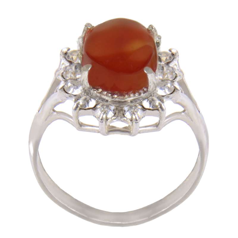 انگشتر نقره زنانه میلادی بازرگانی مدل عقیق سرخ کد AW-059 انگشتر نقره زنانه میلادی بازرگانی مدل عقیق سرخ کد AW-059