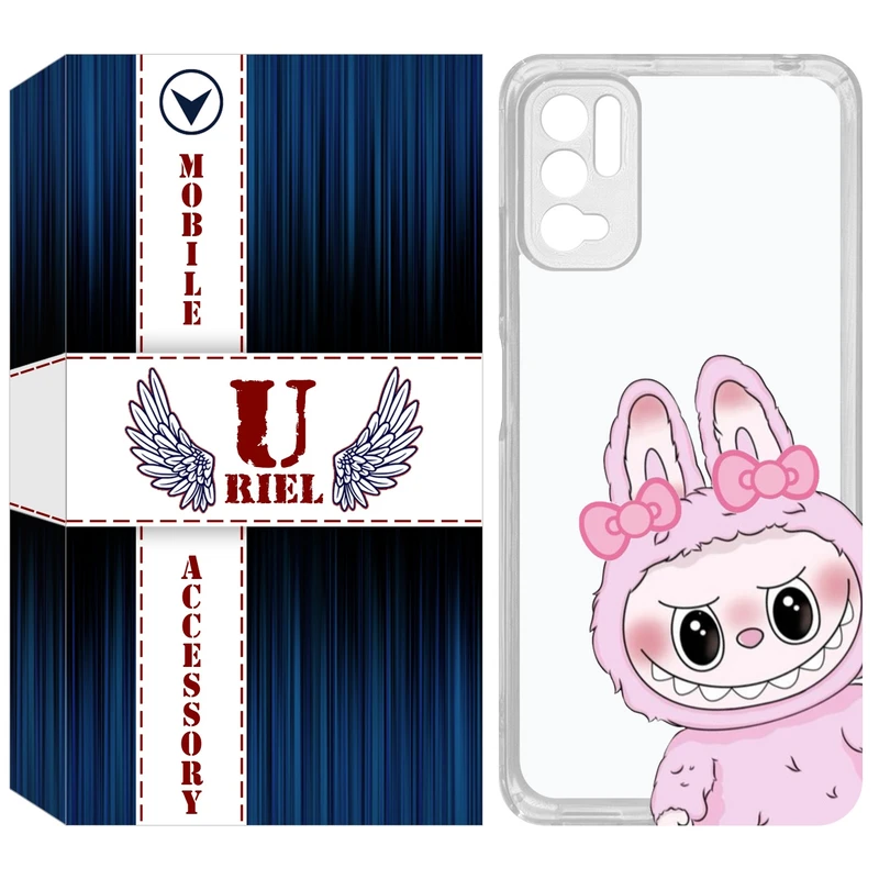 کاور یوریل مدل Clear کد 118 طرح لبوبو Labubu مناسب برای گوشی موبایل شیائومی Redmi Note 10 5G / Note 11SE / Poco M3 Pro