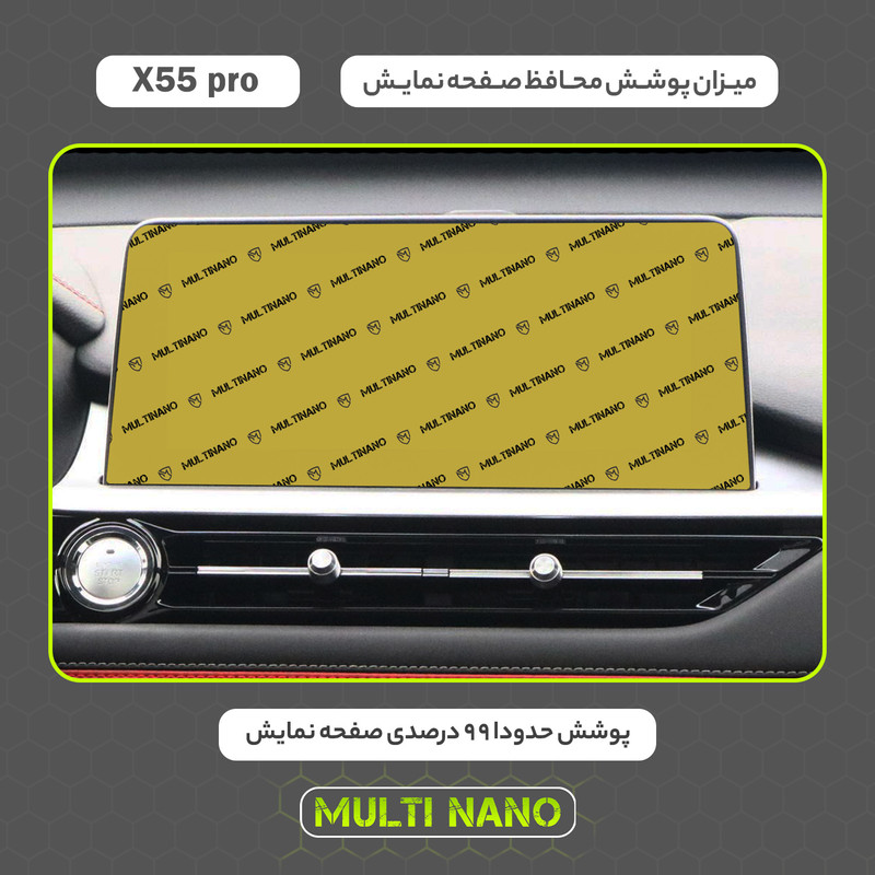 محافظ صفحه نمایش خودرو مولتی نانو مدل X-S1N مناسب برای ام وی ام X55 Pro