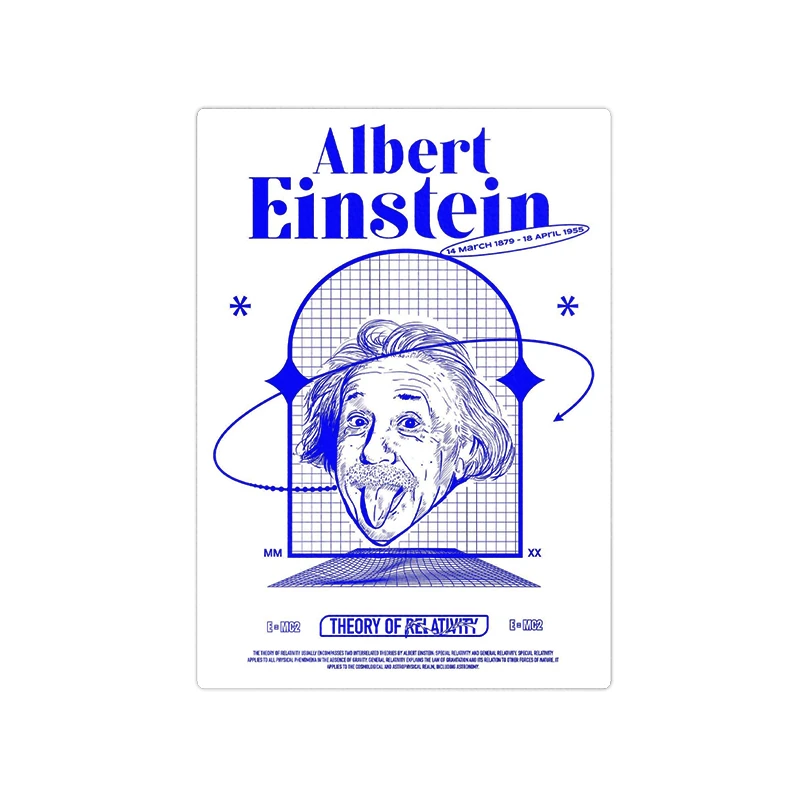   استیکر لپ تاپ ماسا دیزاین طرح EINSTEIN مدل STKA0037