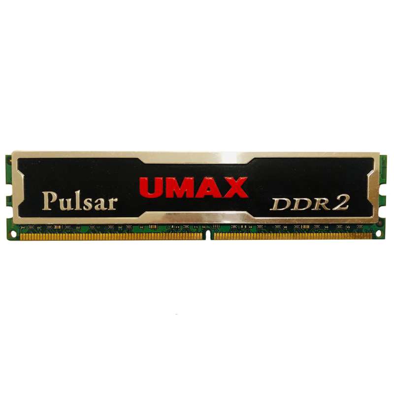 رم دسکتاپ DDR2 تک کاناله 800 مگاهرتز CL5 یومکس مدل PULSAR ظرفیت 1 گیگابایت