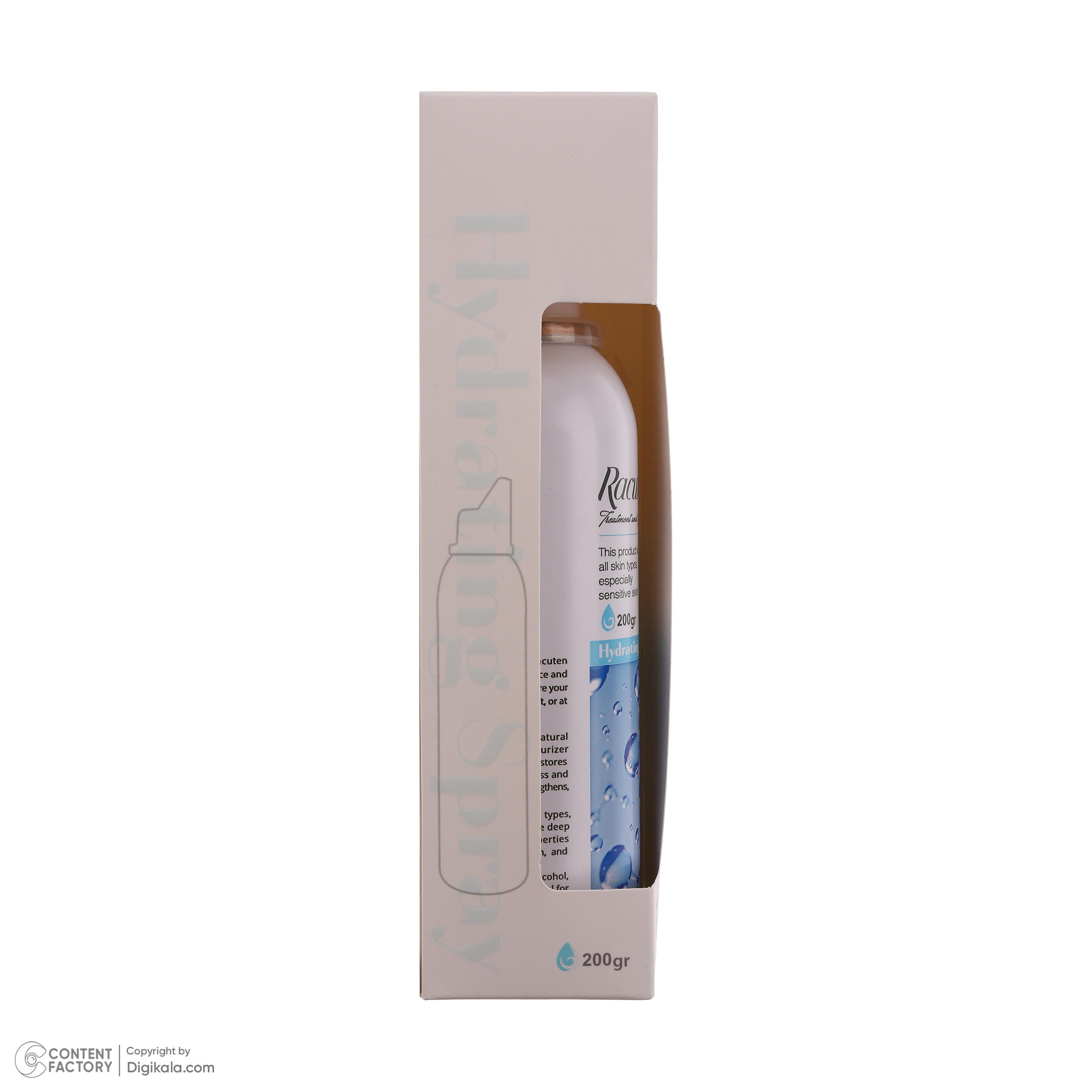 اسپری آبرسان صورت راکوتن مدل Hydrating مناسب برای انواع پوست وزن 200 گرم
