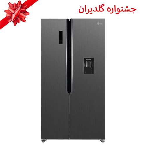 یخچال و فریزر 28 فوت ساید بای ساید جی پلاس مدل GSS-M7525BS - مخصوص جشنواره گلدیران