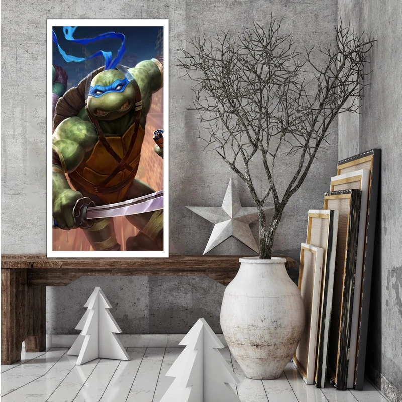 تابلو بکلیت طرح لاک پشت های نینجا مدل W-S4536