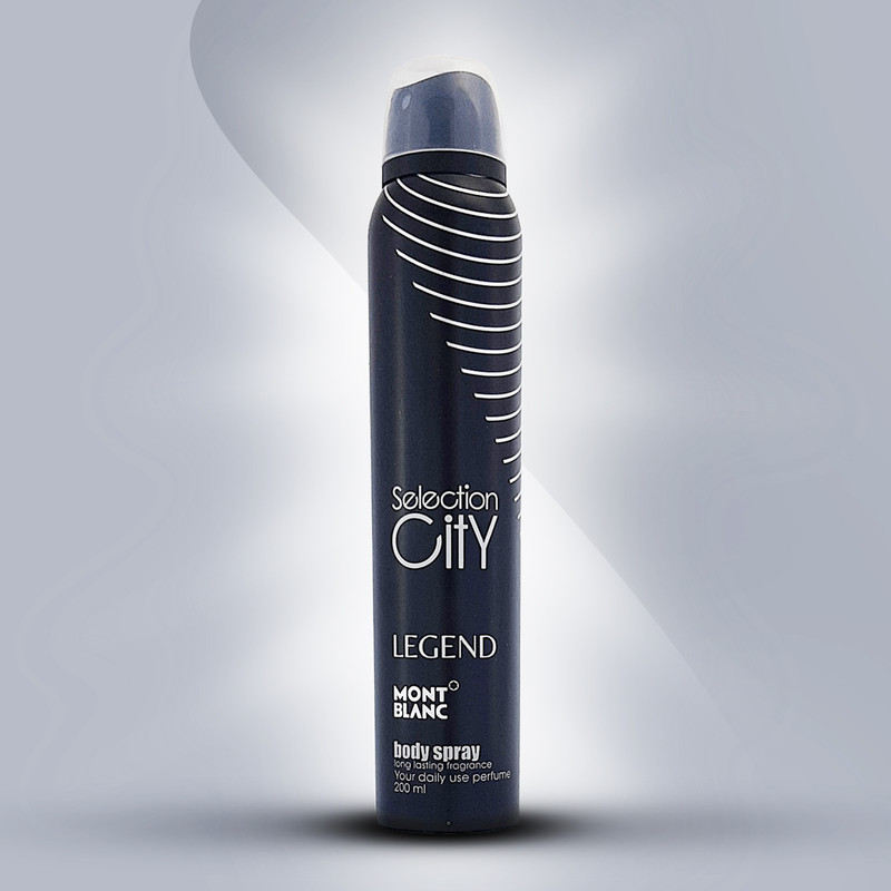 اسپری خوشبوکننده بدن مردانه سلکشن سیتی مدل legend حجم 200 میلی لیتر اسپری خوشبوکننده بدن مردانه سلکشن سیتی مدل legend حجم 200 میلی لیتر