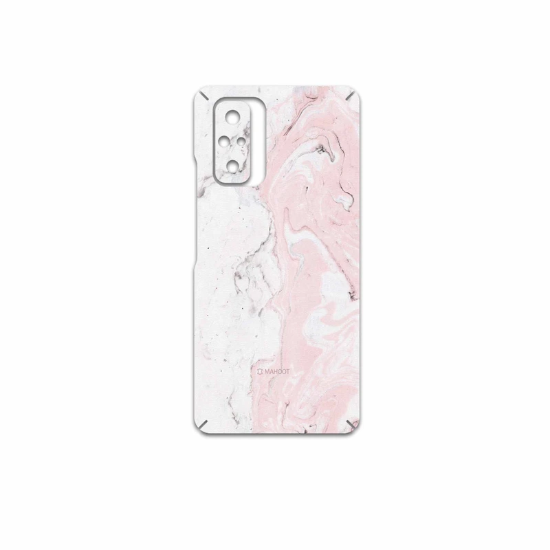 برچسب پوششی ماهوت مدل Blanco-Pink-Marble مناسب برای گوشی موبایل شیائومی Redmi Note 10 Pro Max