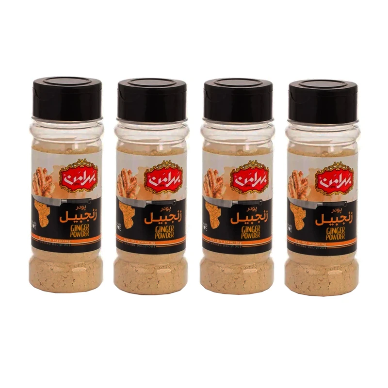 پودر زنجبیل بهرامن - 50 گرم مجموعه 4 عددی