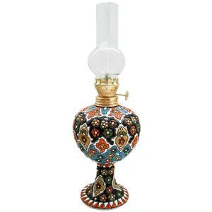 چراغ گردسوز میناکاری سفالی مدل نوروز کد TM