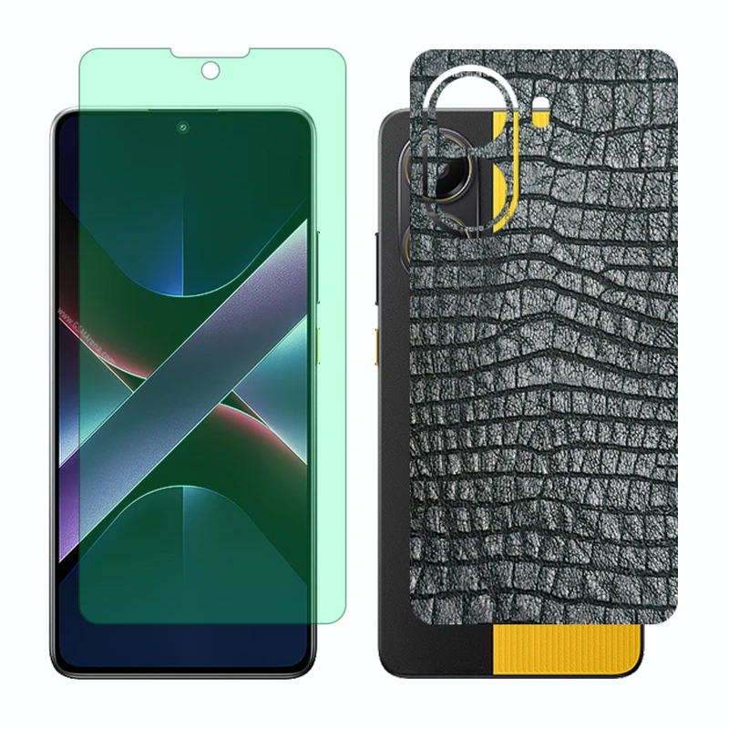 محافظ صفحه نمایش گرین لایت گلس مدل Together مناسب برای گوشی موبایل شیائومی Poco X7 Pro به همراه برچسب پوششی پشت گوشی