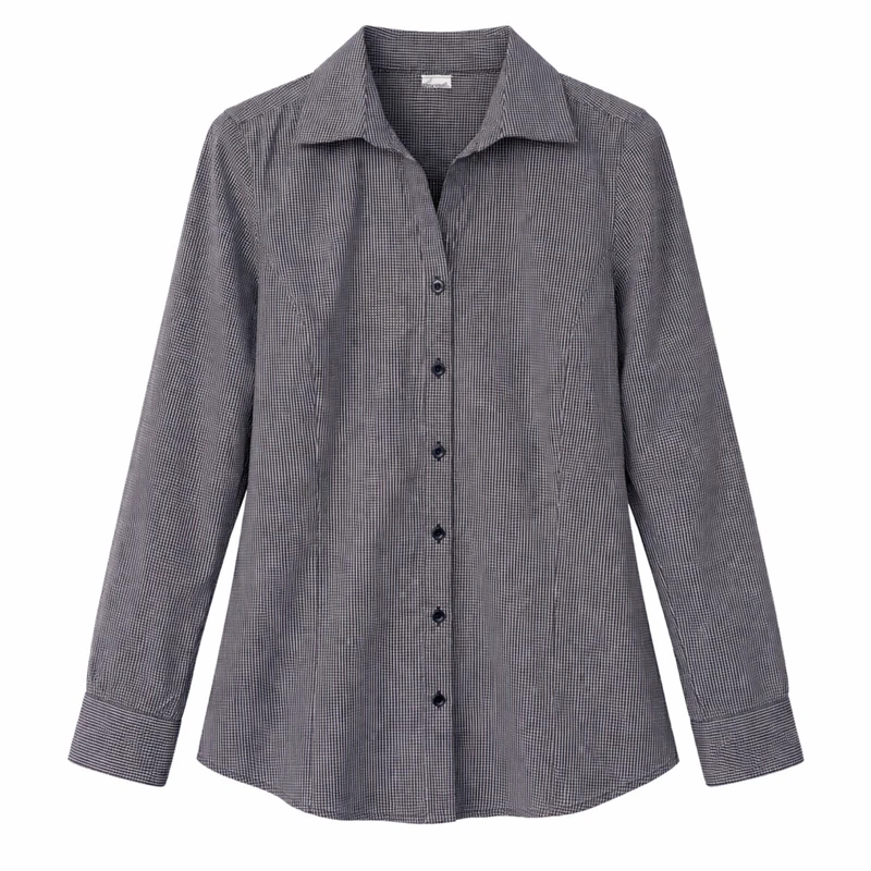 شومیز آستین بلند یقه برگردان زنانه مدل 3824