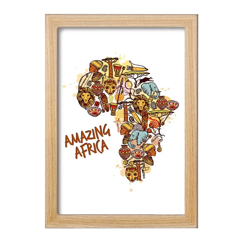 تابلو خندالو مدل آفریقا Africa کد 29832