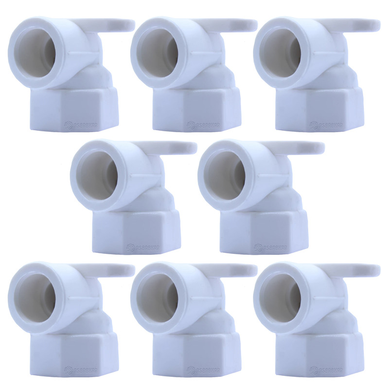 اتصال زانویی یکسر بوشن اسباب کار مدل s20 بسته هشت عددی اتصال زانویی یکسر بوشن اسباب کار مدل s20 بسته هشت عددی