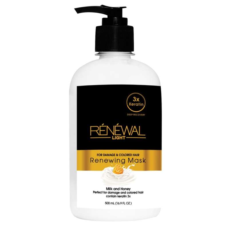 ماسک مو رنوال مدل شیر و عسل حجم 500 میلی لیتر