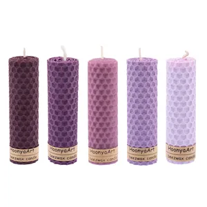 شمع بیزوکس هونیا مدل موم عسلی کد 10 بسته 5 عددی