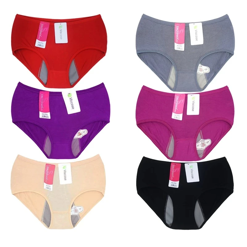 شورتکس زنانه مدل ویسکوز کد 8962 مجموعه 6 عددی