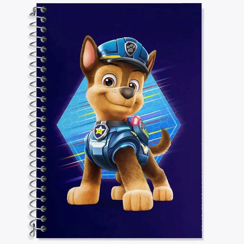 دفتر زبان 50 برگ خندالو مدل دو خط طرح انیمیشن سگ های نگهبان کد 26912