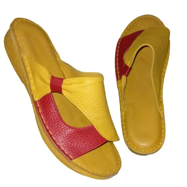 دمپایی زنانه مدل طبی تمام چرم خار پاشنه کد 216