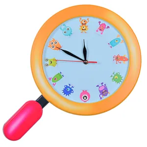 ساعت دیواری کودک طرح ذره بین کد 14-CL