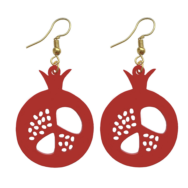 گوشواره دخترانه مدل انار کد 5560