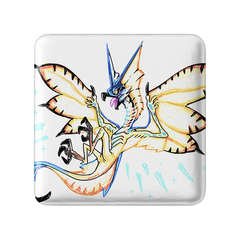 مگنت خندالو طرح بازی شکارچی هیولا (Monster Hunter) مدل مربعی کد 33214