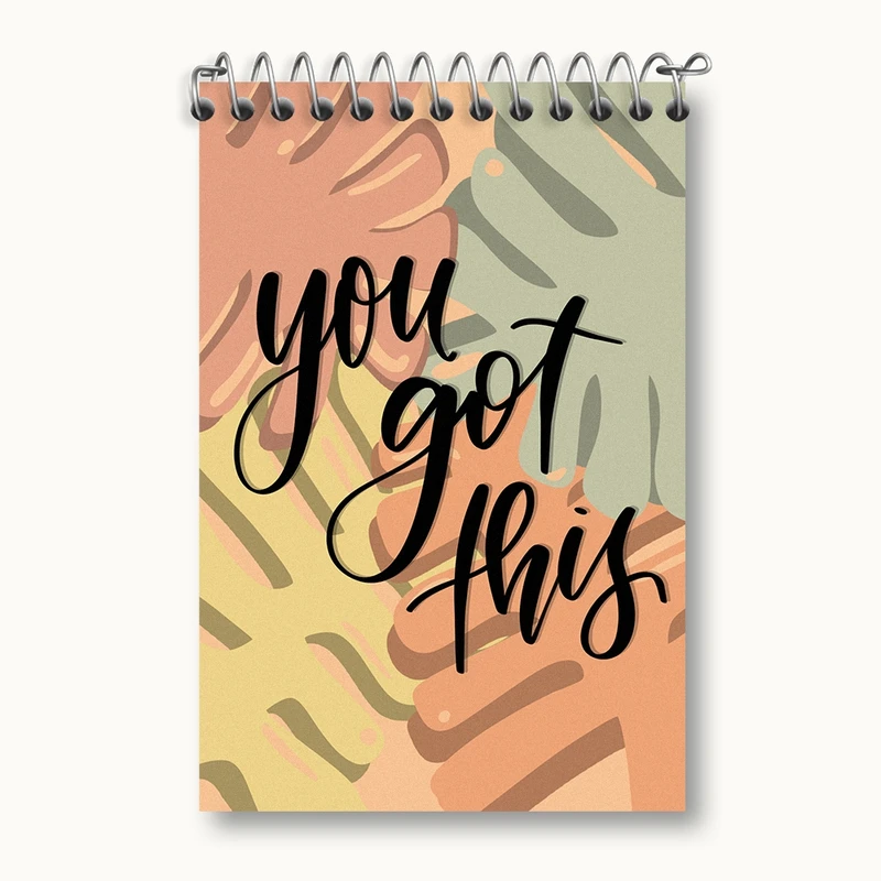 دفتر یادداشت 50 برگ خندالو مدل You Got This کد F1803