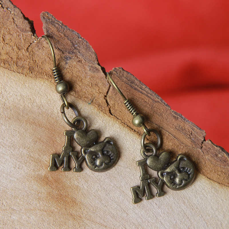 گوشواره دخترانه مدل فلزی فانتزی کد GZN_074