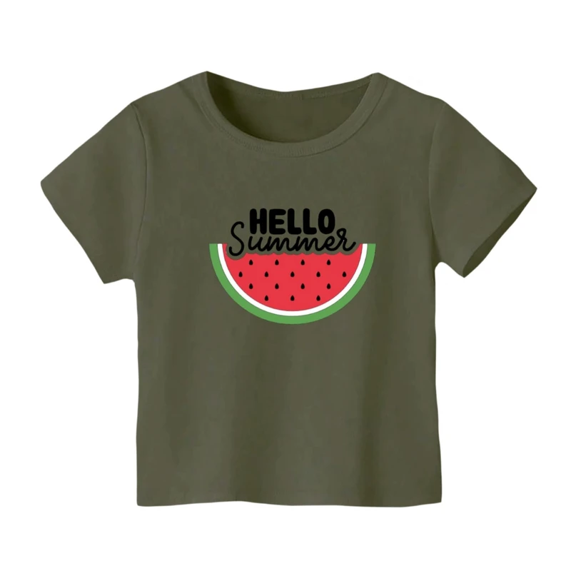 تی شرت آستین کوتاه بچگانه مدل هندوانه یلدایی کد 54