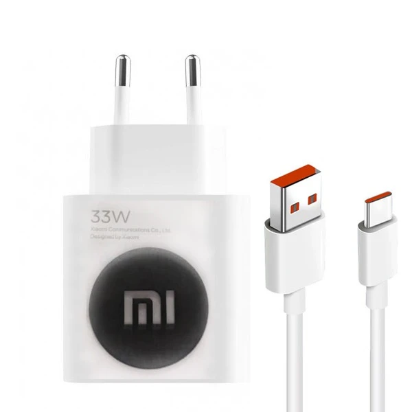 آداپتور شارژر شیائومی مدل 33w به همراه کابل usb-c