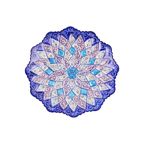 بشقاب مینا کاری کد 01