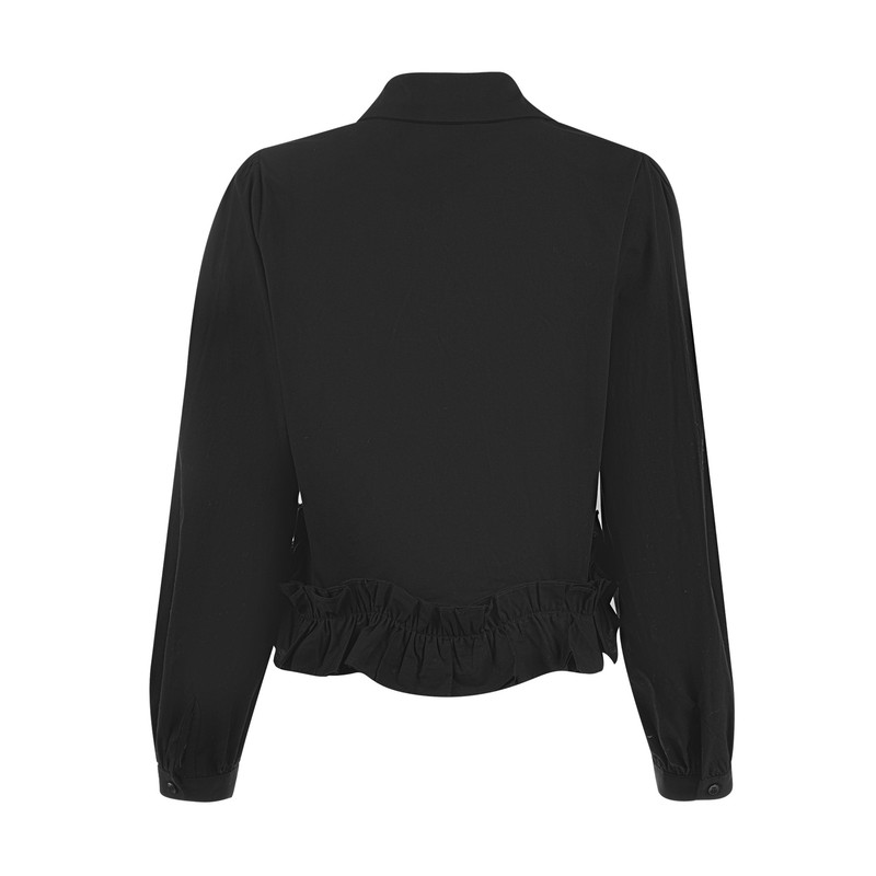 شومیز آستین بلند زنانه سرژه مدل 207356 رنگ مشکی