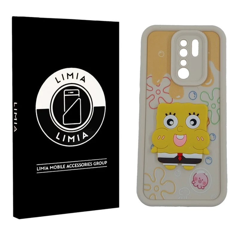 کاور لیمیا مدل سولید لنزدار طرح عروسکی برجسته مناسب برای گوشی موبایل شیائومی Redmi 9 /9 Prime
