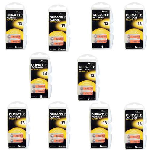 باتری سمعک دوراسل کد 13 بسته 60 عددی