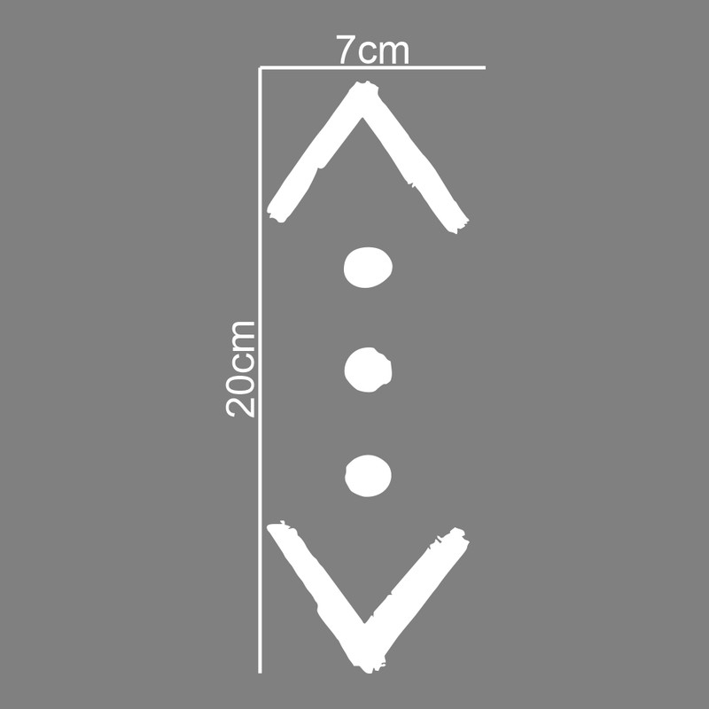 برچسب بدنه خودرو ماتریسیو طرح گودال کد M45