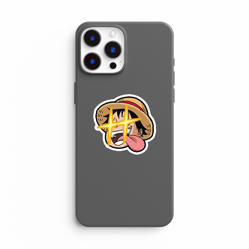 استیکر لپ تاپ و موبایل بووم طرح انیمه One Piece مدل Luffy گشنه کد SM14