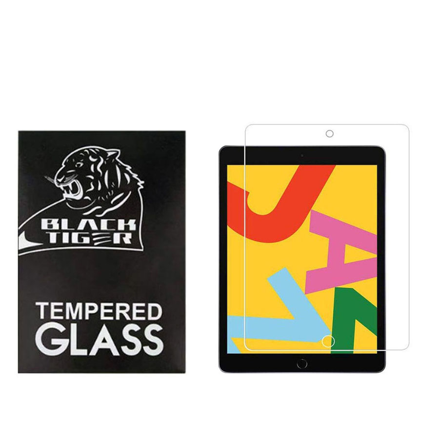محافظ صفحه نمایش  شیشه ای بلک تایگر مدل HMG مناسب برای تبلت اپل Ipad 7 10.2 Inch