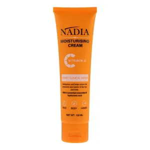 کرم مرطوب کننده نادیا مدل Vitamin C مناسب انواع پوست حجم 100 میلی لیتر