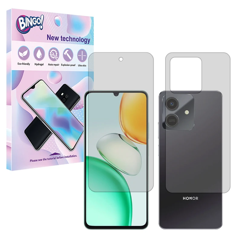 محافظ صفحه نمایش مات بینگو مدل Tough مناسب برای گوشی موبایل آنر Play10 به همراه محافظ پشت گوشی