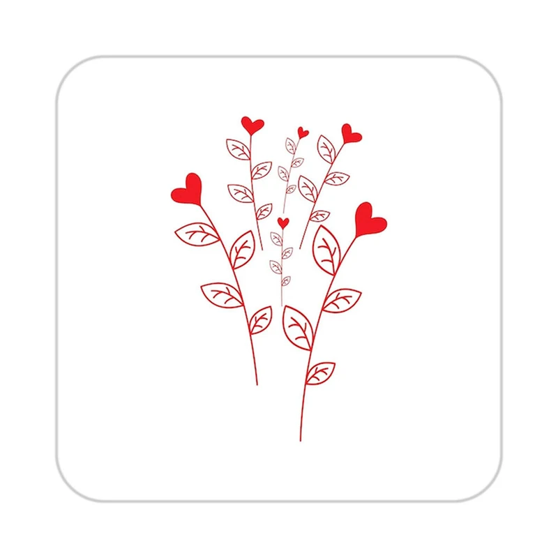 زیر لیوانی کاکتی طرح عاشقانه مدل mp36544