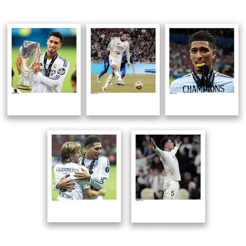 آویز تزیینی عرش مدل فانتزی فوتبالی جود بلینگام کد Asa1246 مجموعه پنج عددی