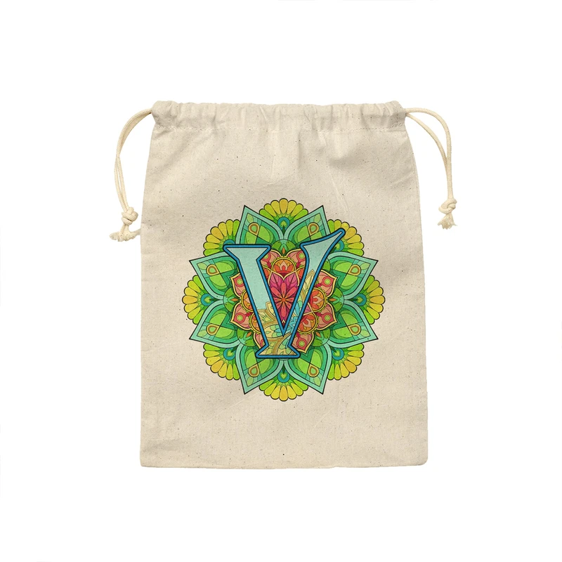 کیسه نان و سبزی ترمه طراحان ایده مدل حرف V ماندالا کد cfp2972 - S