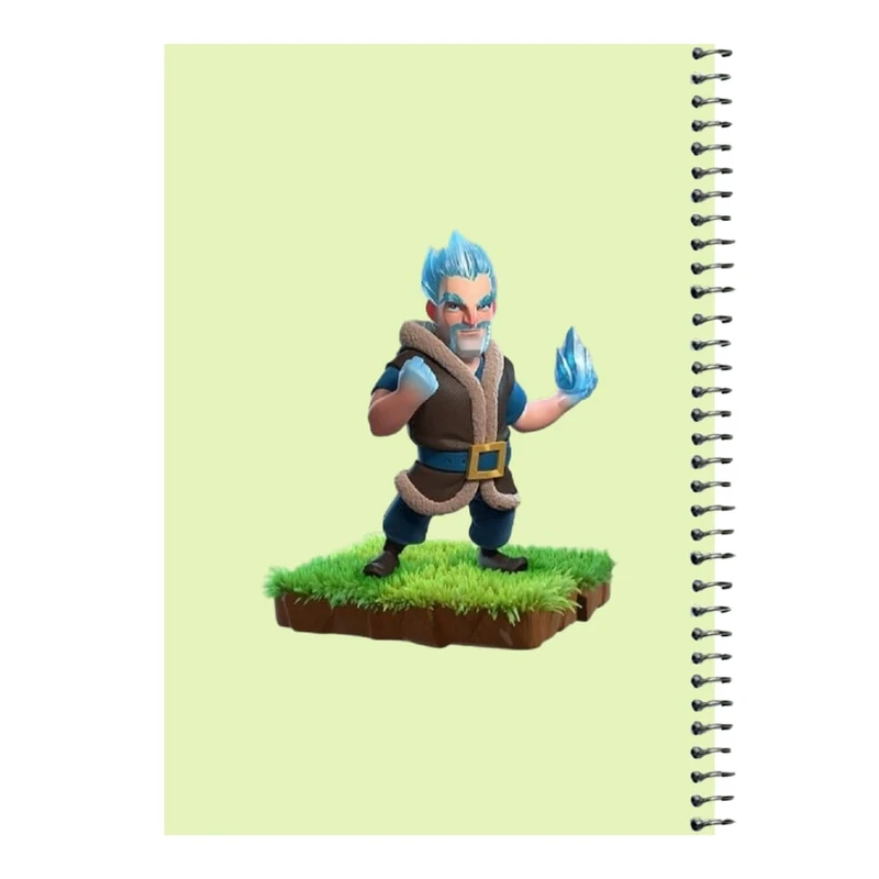 دفتر مشق 80 برگ اس جی مدل کلش رویال کد 15