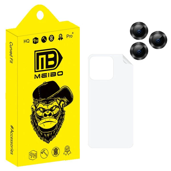 محافظ لنز دوربین میبو مدل NEW OPTICY مناسب برای گوشی موبایل اپل iphone 13promax به همراه محافظ پشت گوشی 