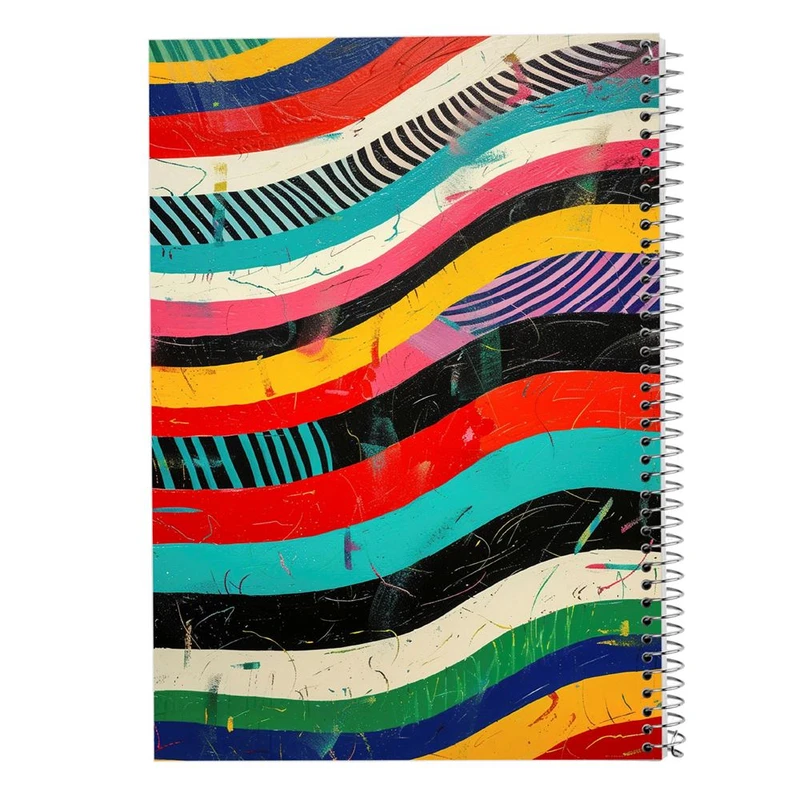 دفتر ژورنال نویسی 50 برگ مدوپد مدل نقطه ای طرح اشکال فانتزی کد DF16055