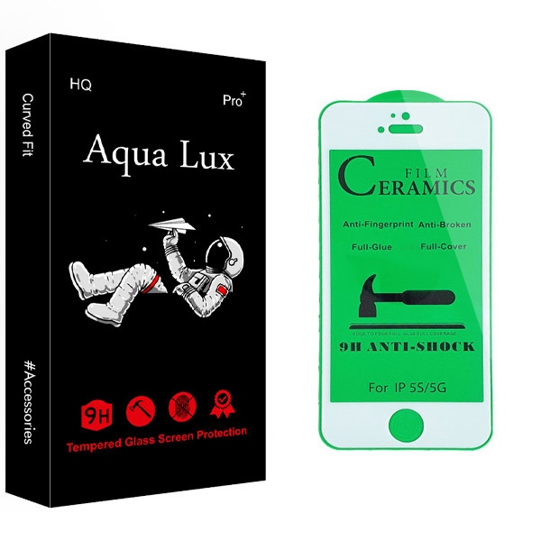 محافظ صفحه نمایش سرامیکی آکوا لاکس مدل +Pro مناسب برای گوشی موبایل اپل iPhone 5