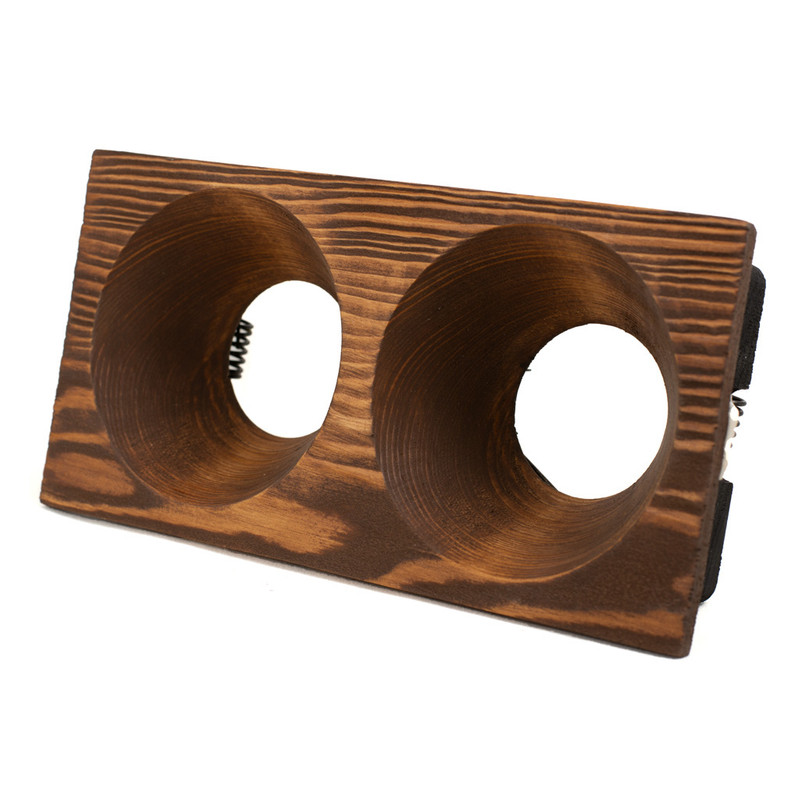 قاب هالوژن مدل چوبی دوقلو مخروطی