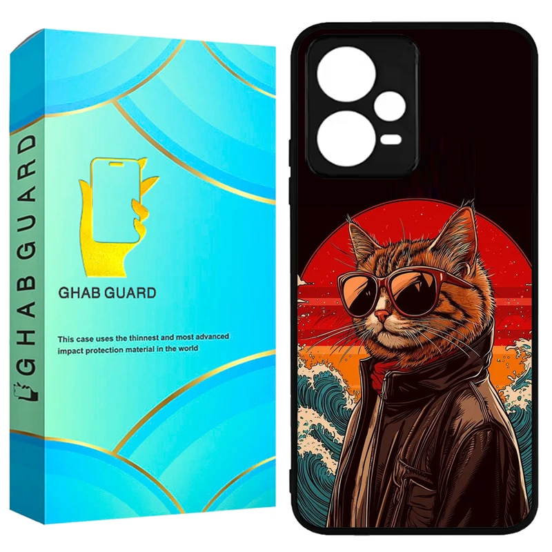 کاور قاب گارد طرح گربه مدل GCHPX5P مناسب برای گوشی موبایل شیائومی Poco X5 Pro 5G 