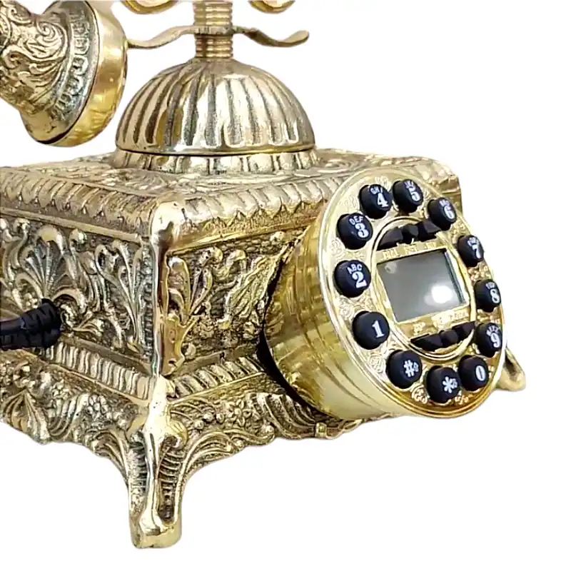 تلفن برنجی مدل مربع کد H-1191