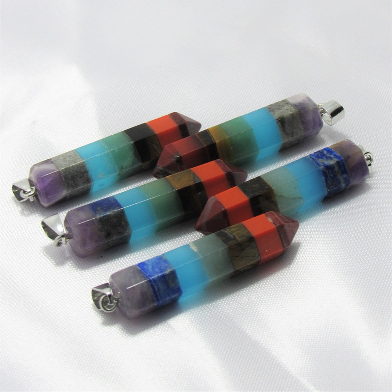 آویز گردنبند مدل منشور هفت چاکرا